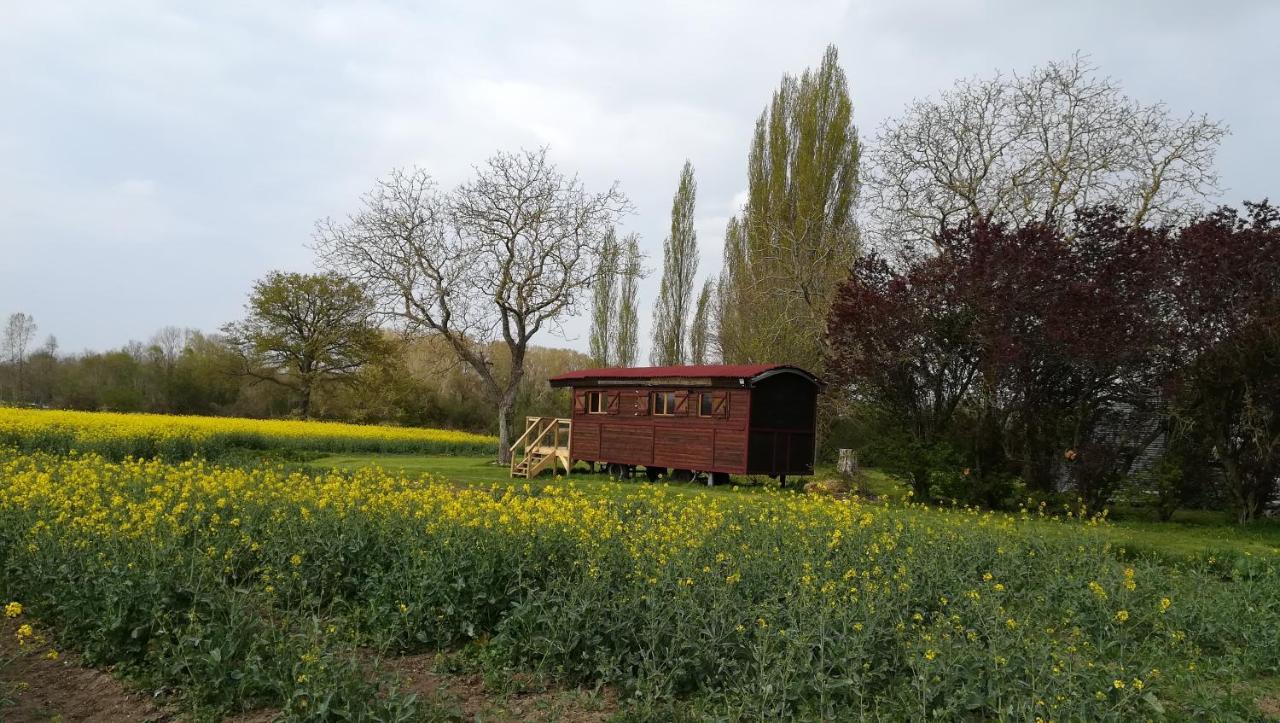 La Ferme De L'Isle Et Sa Roulotte Bed & Breakfast Avaray ภายนอก รูปภาพ